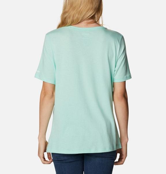 Columbia Bluebird Day T-Shirt Green For Women's NZ58736 New Zealand